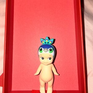 Peacock Costume Doll with Blue and Green Accents